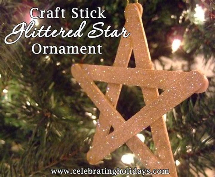 Craft Stick Star DIY Christmas Craft