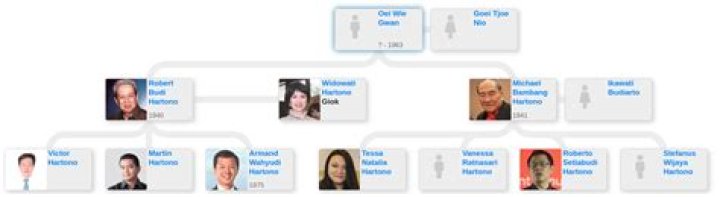 Michael Hartono – Family, Family Tree